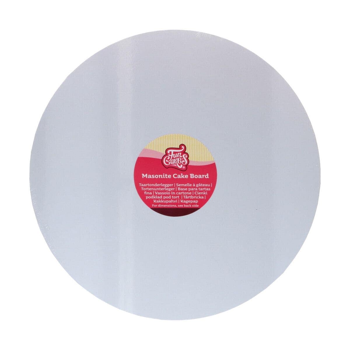 importshop24 Fun Cakes Masonite Cake Board rund Ø35 CM - White importshop24 Fun Cakes Masonite Cake Board rund Ø35 CM - White