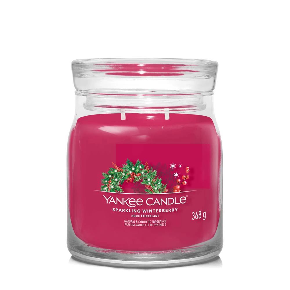 Yankee Candle mittleres Glas Sparkling Winterberry - Duftkerze Yankee Candle mittleres Glas Sparkling Winterberry - Duftkerze