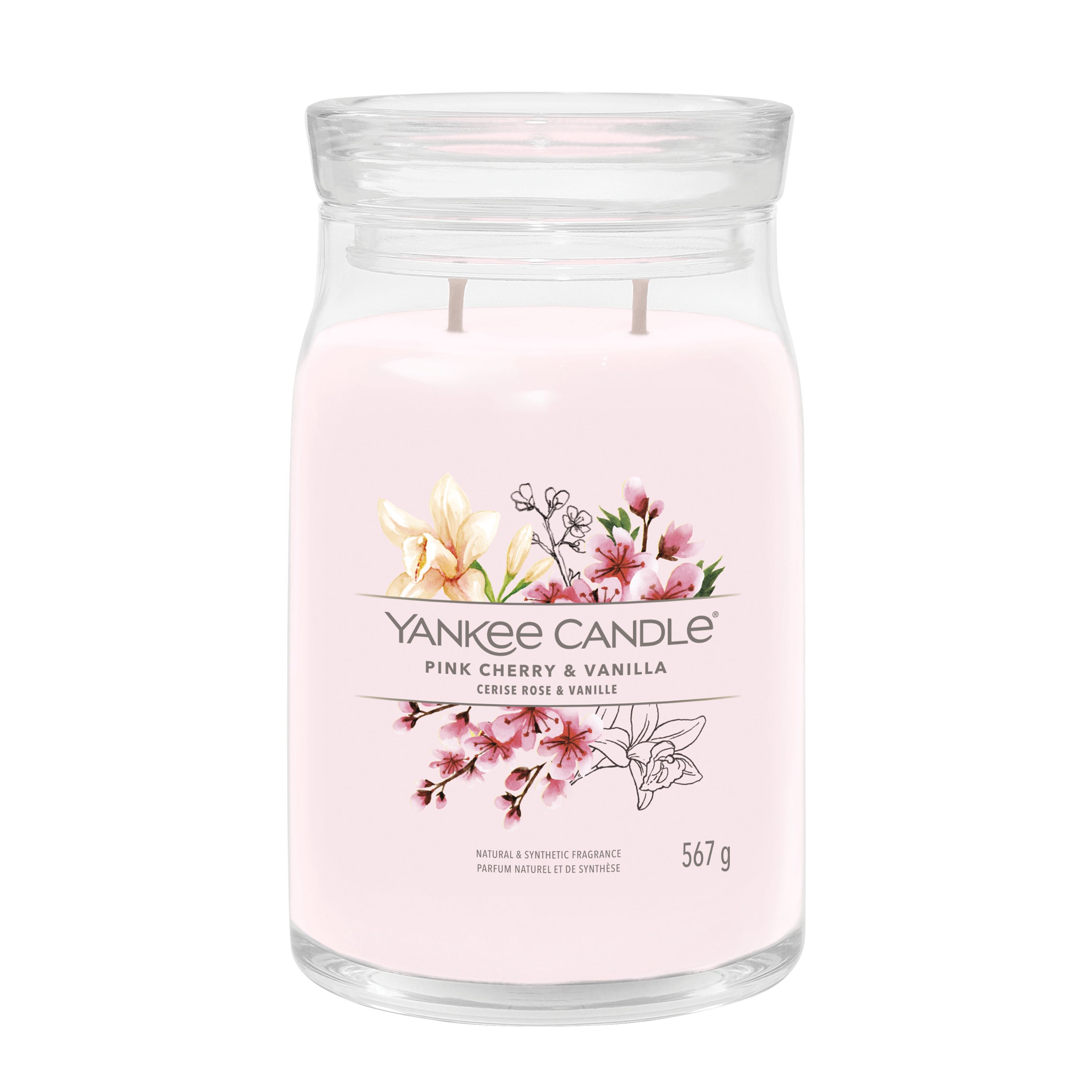 Yankee Candle großes Glas Pink Cherry Vanilla - Duftkerze Yankee Candle großes Glas Pink Cherry Vanilla - Duftkerze