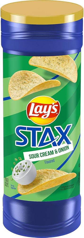importshop24 Lay's Stax Large Sour Cream and Onion - Knabbergebäck importshop24 Lay's Stax Large Sour Cream and Onion - Knabbergebäck