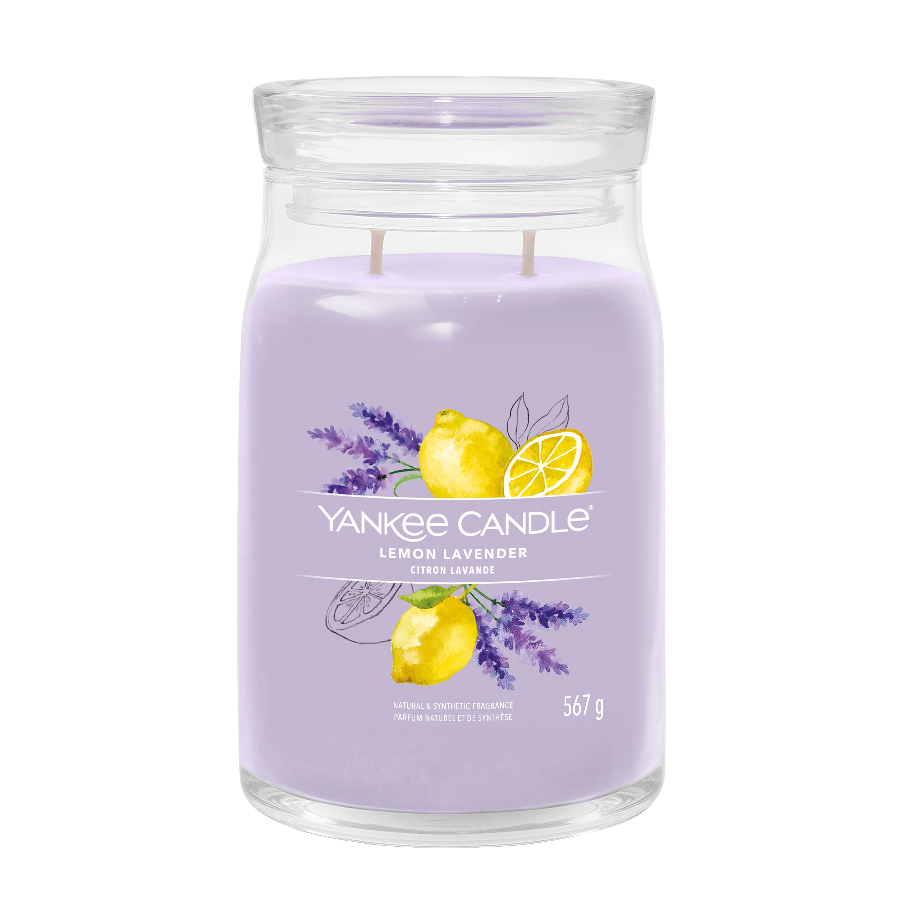 Yankee Candle großes Glas Lemon Lavender - Duftkerze