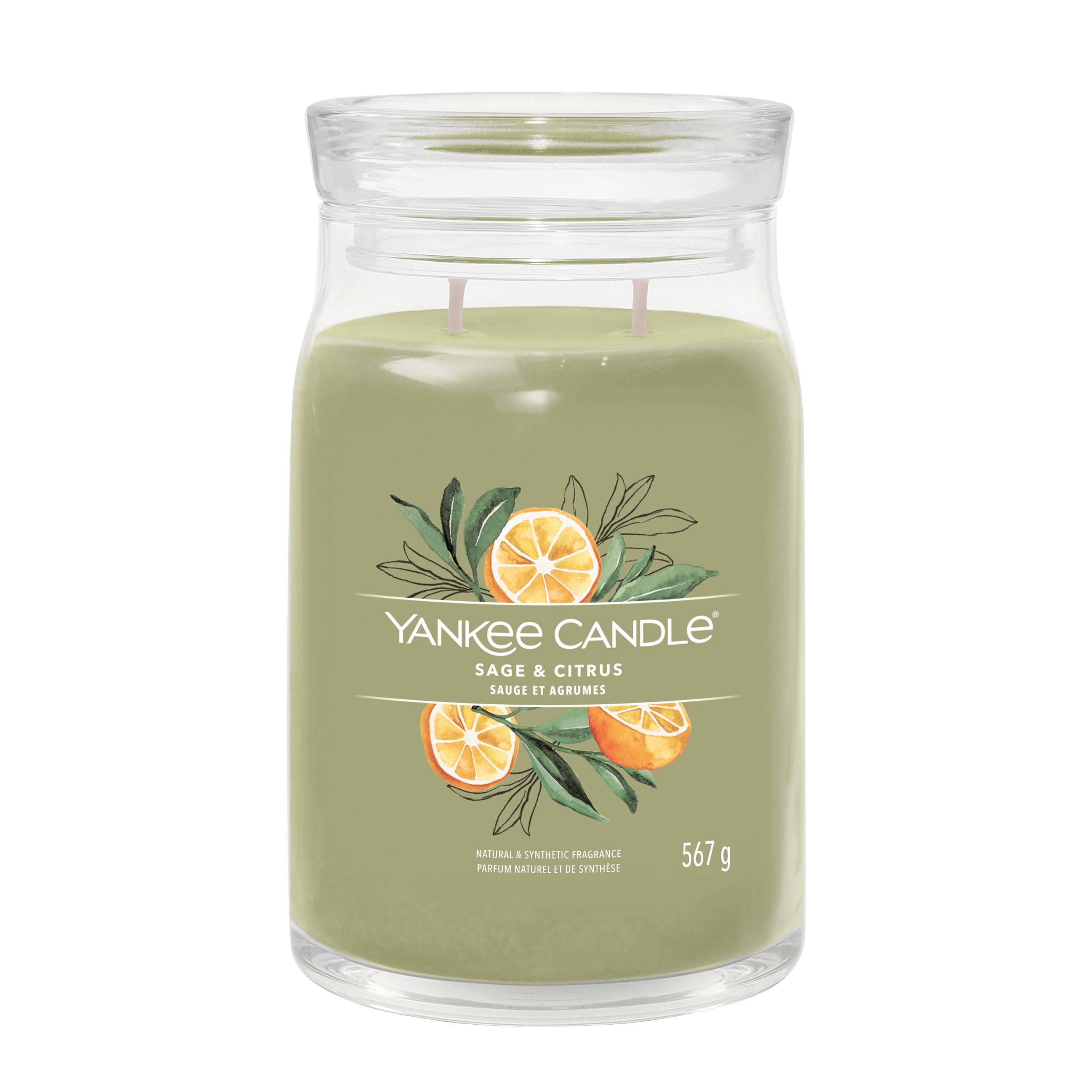 Yankee Candle großes Glas Sage & Citrus - Duftkerze Yankee Candle großes Glas Sage & Citrus - Duftkerze