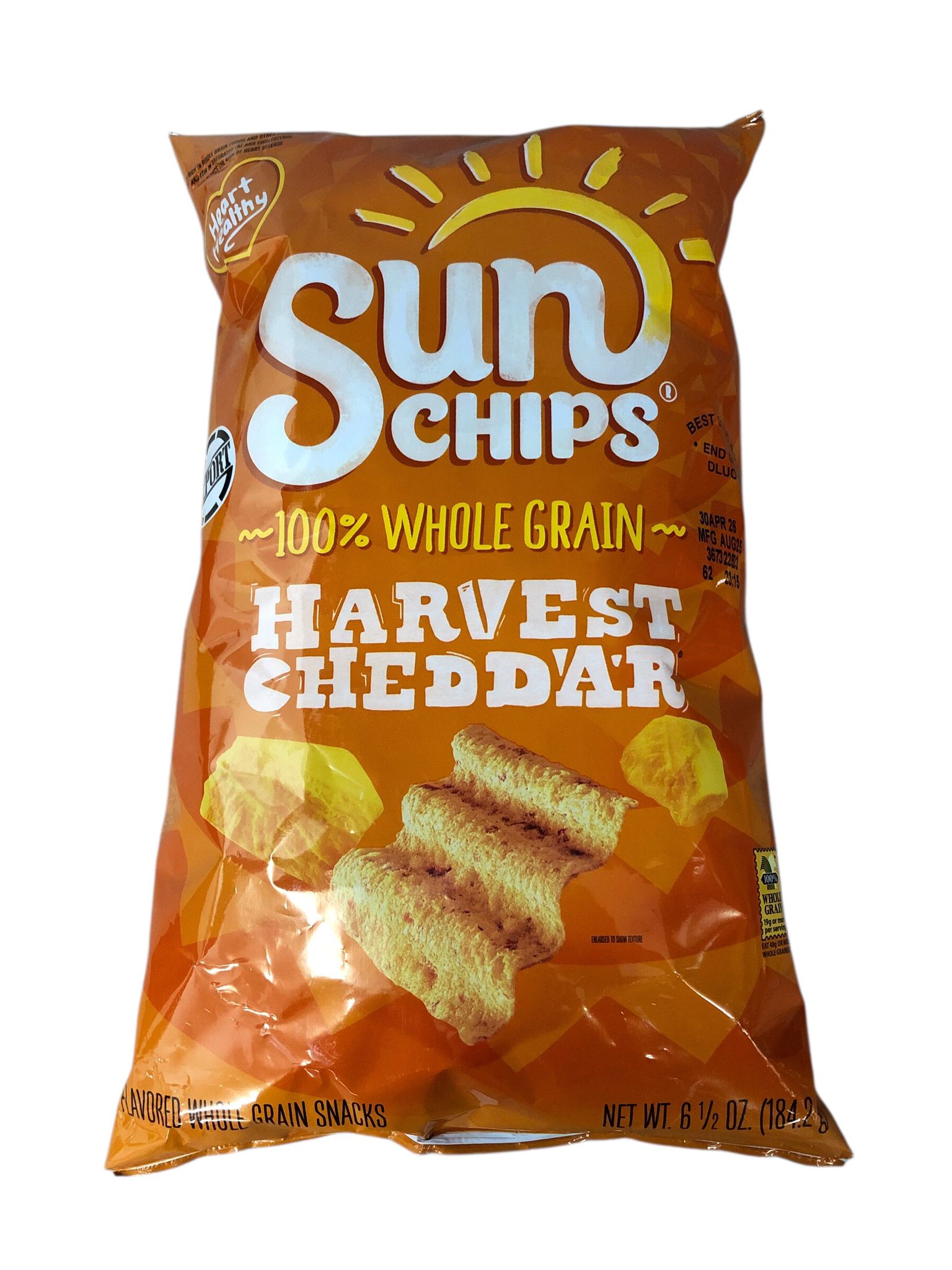 Sun Chips Harvest Cheddar Wholegrain – 184 g Vollkorn-Chips