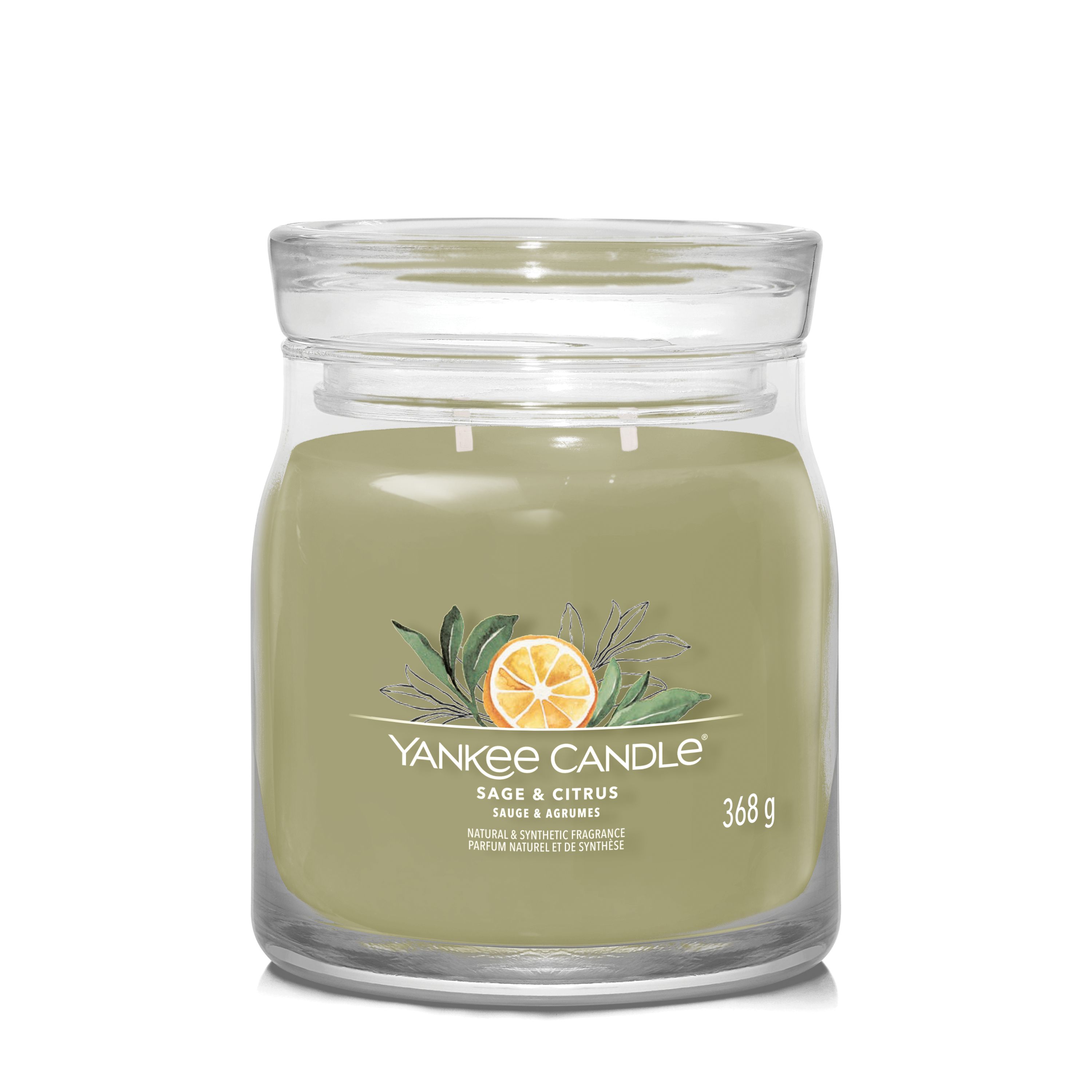 Yankee Candle mittleres Glas Sage & Citrus - Duftkerze Yankee Candle mittleres Glas Sage & Citrus - Duftkerze