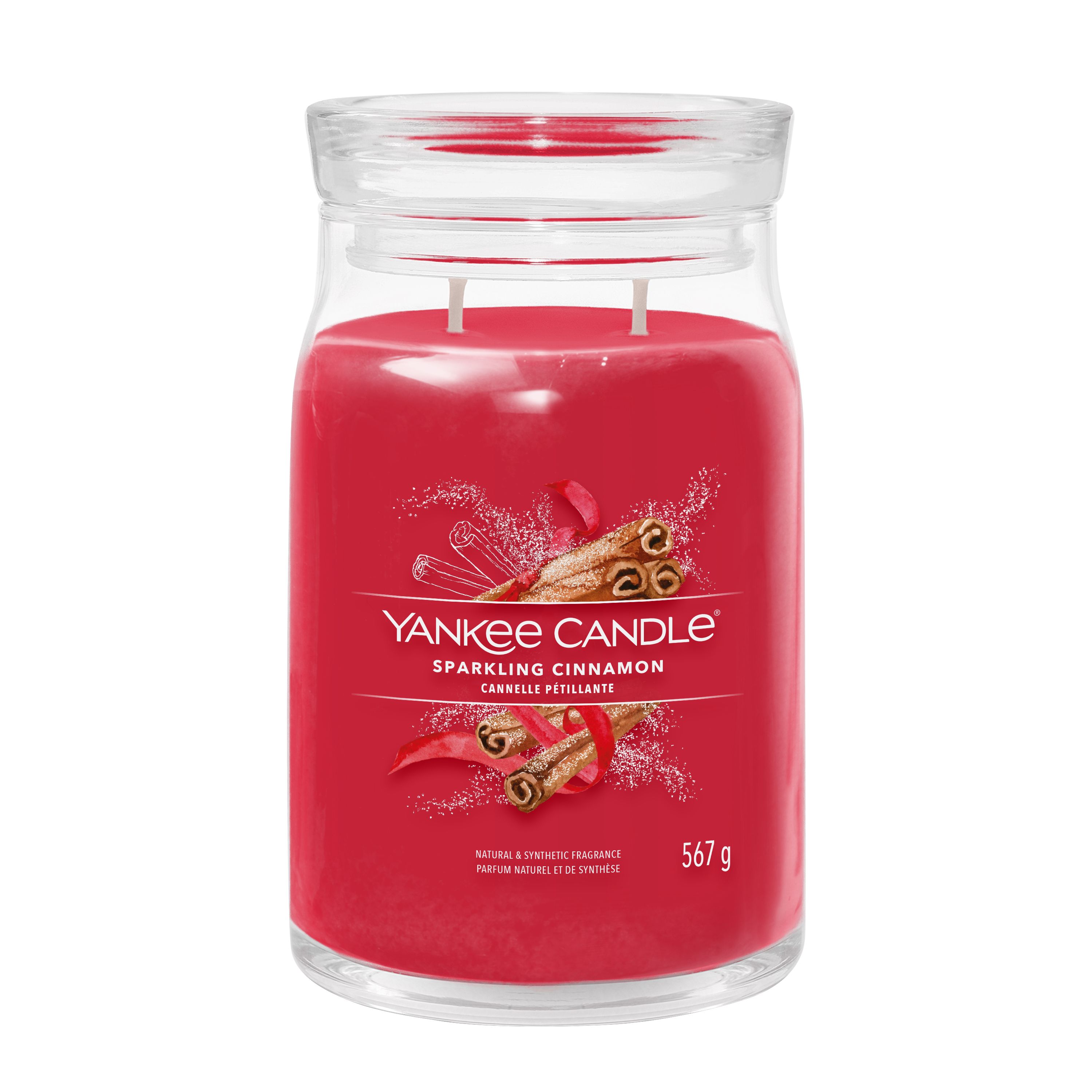 Yankee Candle großes Glas Sparkling Cinnamon - Duftkerze