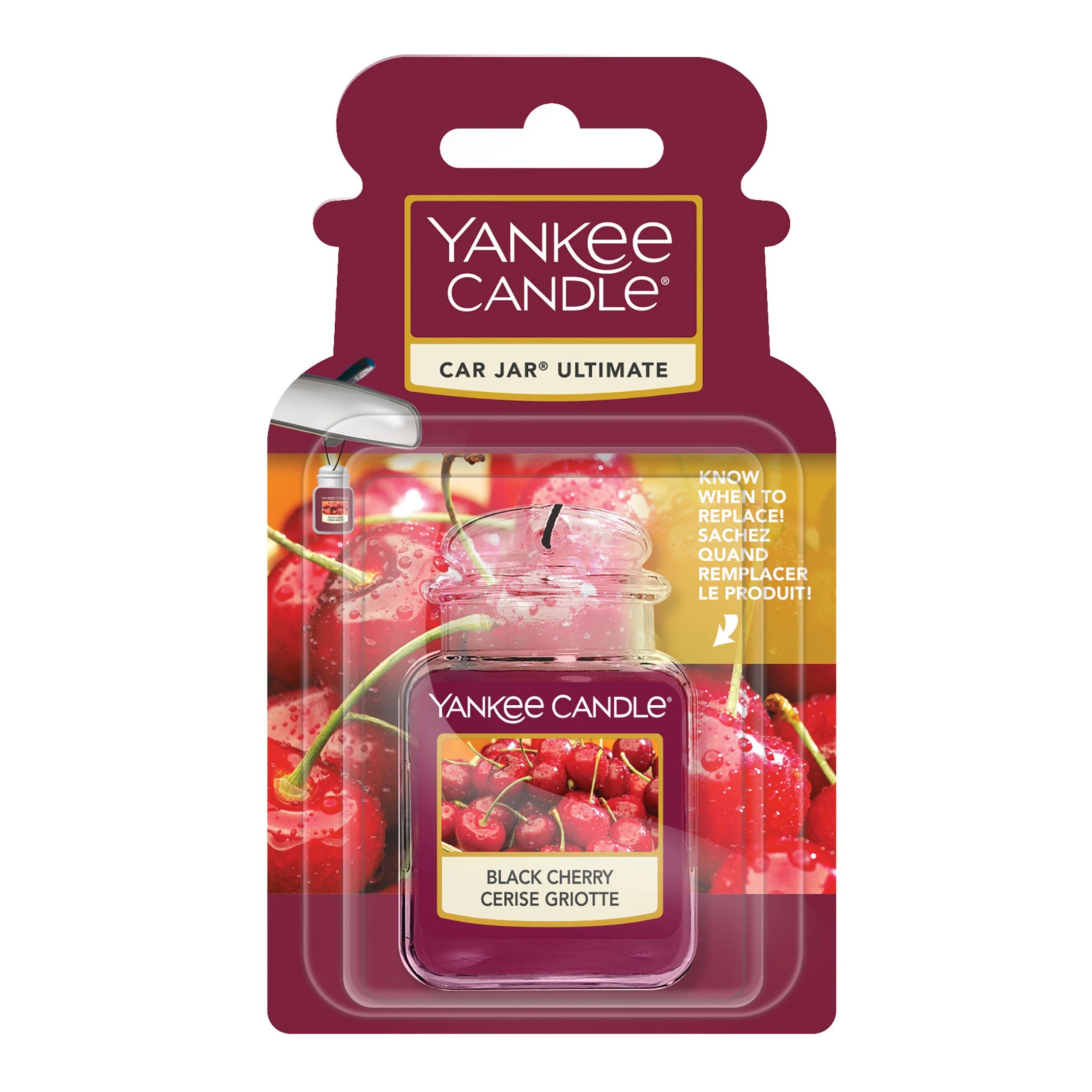Yankee Candle Car jar Gel Ultimate Black Cherry - Autodufthänger