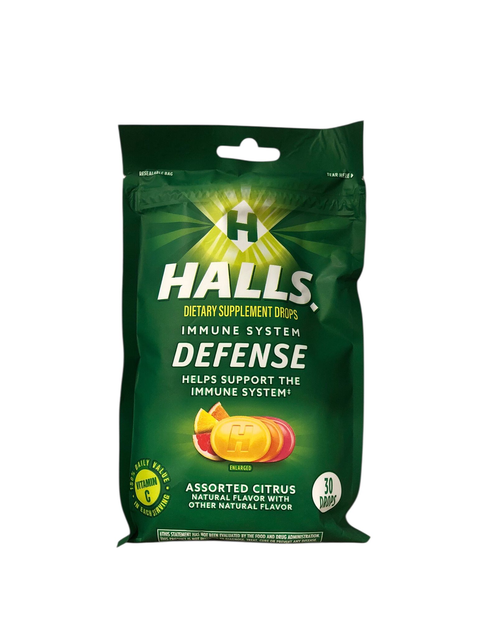 Halls Defense Bags Vit-C Citrus - Lutschbonbons