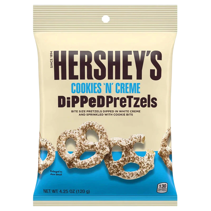 importshop24 Hershey's Cookies'n'Creme Dipped Pretzels Bretzeln importshop24 Hershey's Cookies'n'Creme Dipped Pretzels Bretzeln