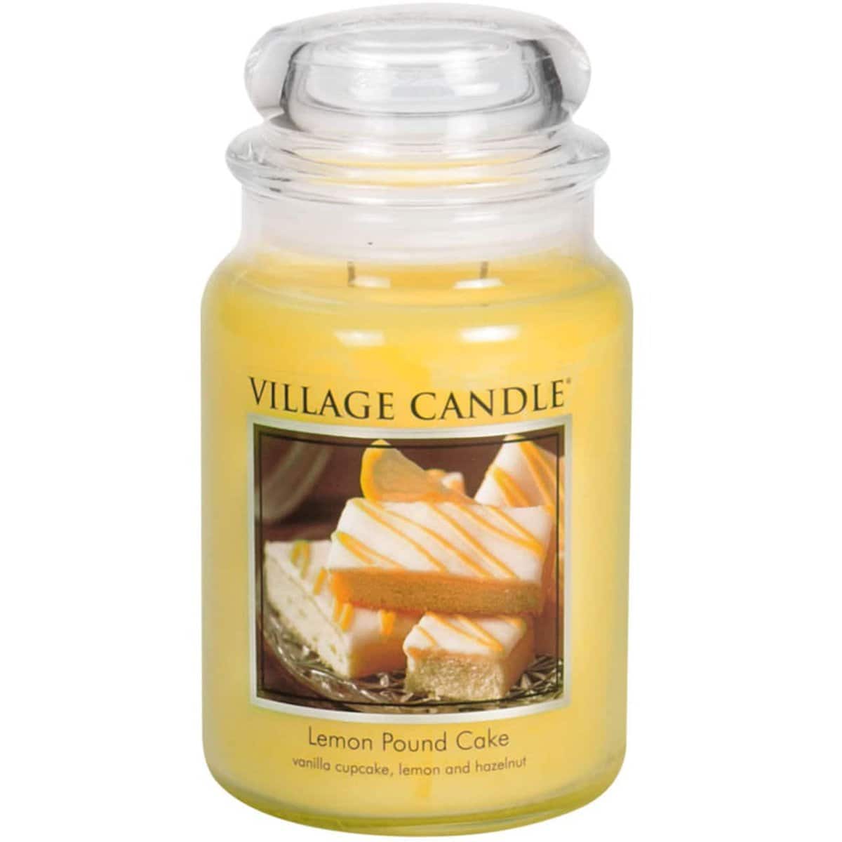 importshop24 Village Candle großes Glas Lemon Pound Cake Duftkerze