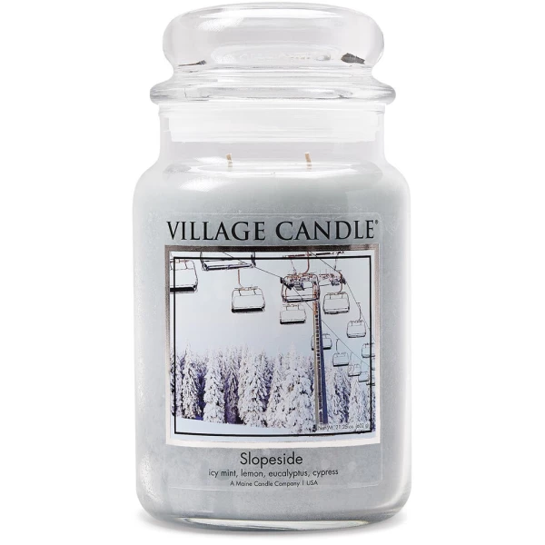 importshop24 Village Candle großes Glas Slopeside  Duftkerze