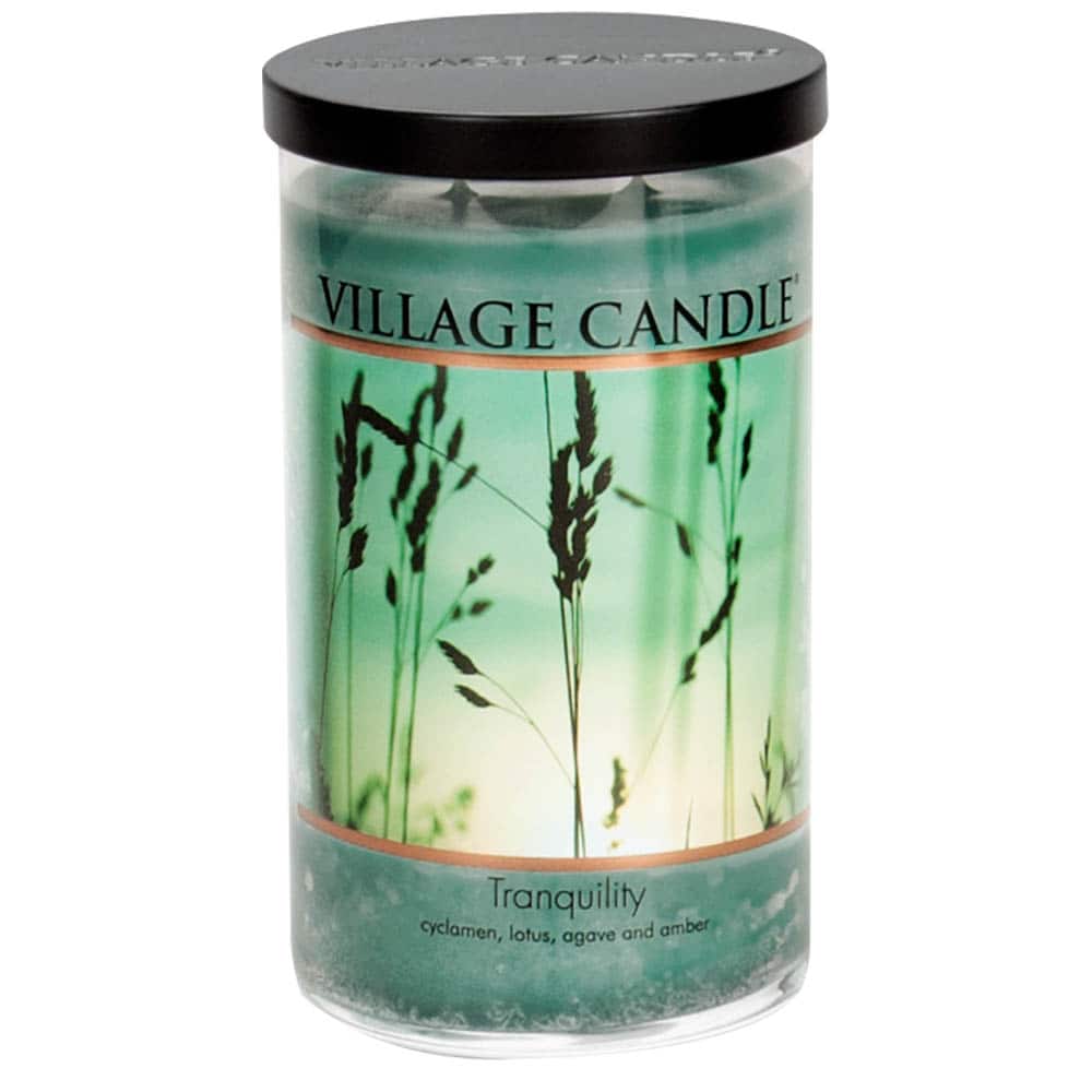 importshop24 Village Candle Tumbler großes Glas Tranquility  Duftkerze