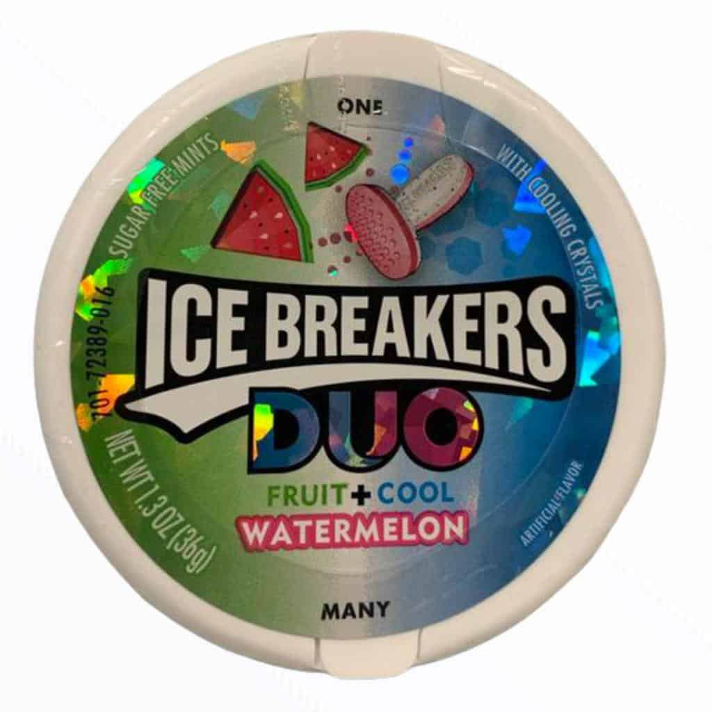 importshop24 Ice Breakers Duo Fruit + Cool Watermelon Lutschbonbons importshop24 Ice Breakers Duo Fruit + Cool Watermelon Lutschbonbons