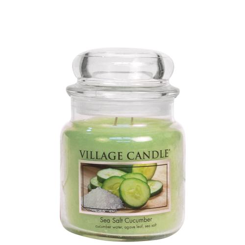 Village Candle mittleres Glas Sea Salt Cucumber - Duftkerze