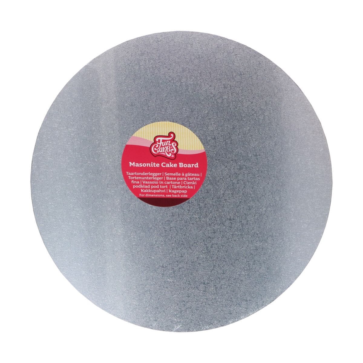 importshop24 Fun Cakes Masonite Cake Board rund Ø35 CM - Silber