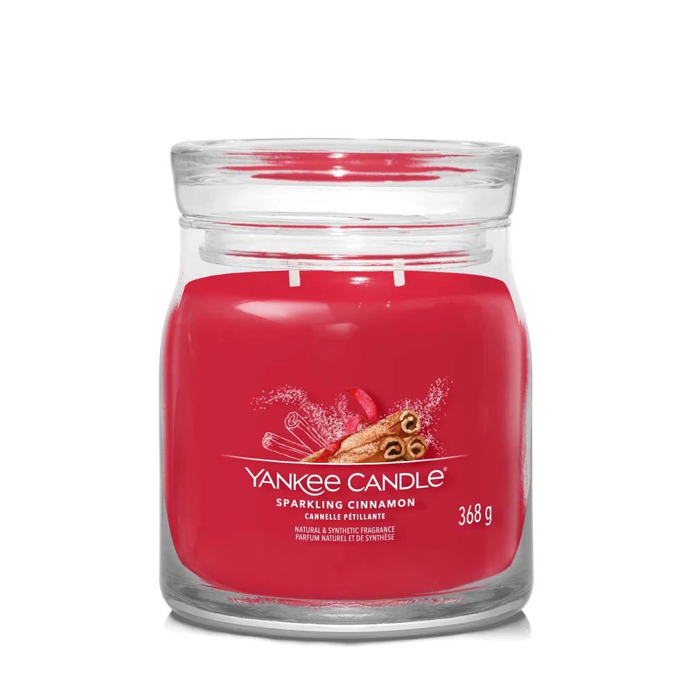 Yankee Candle mittleres Glas Sparkling Cinnamon - Duftkerze Yankee Candle mittleres Glas Sparkling Cinnamon - Duftkerze