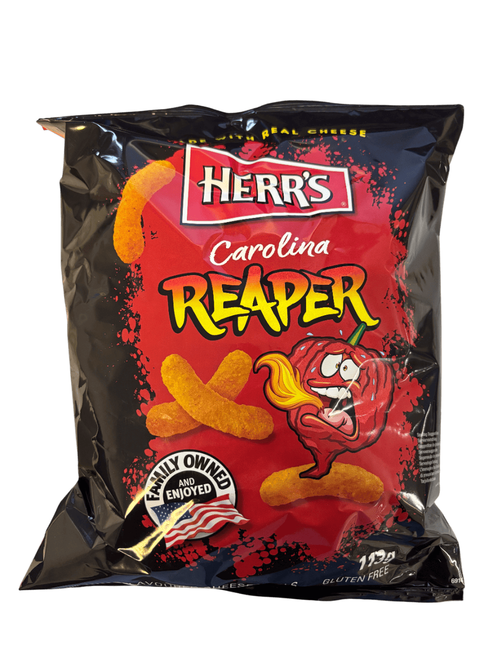 Herr's Carolina Reaper Cheese Curls 113g - Knabbersnack