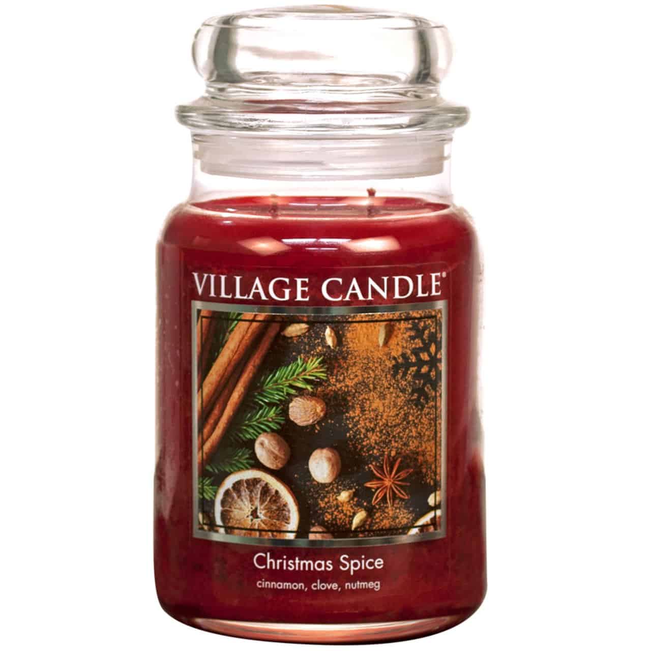 importshop24 Village Candle großes Glas Christmas Spice Duftkerze