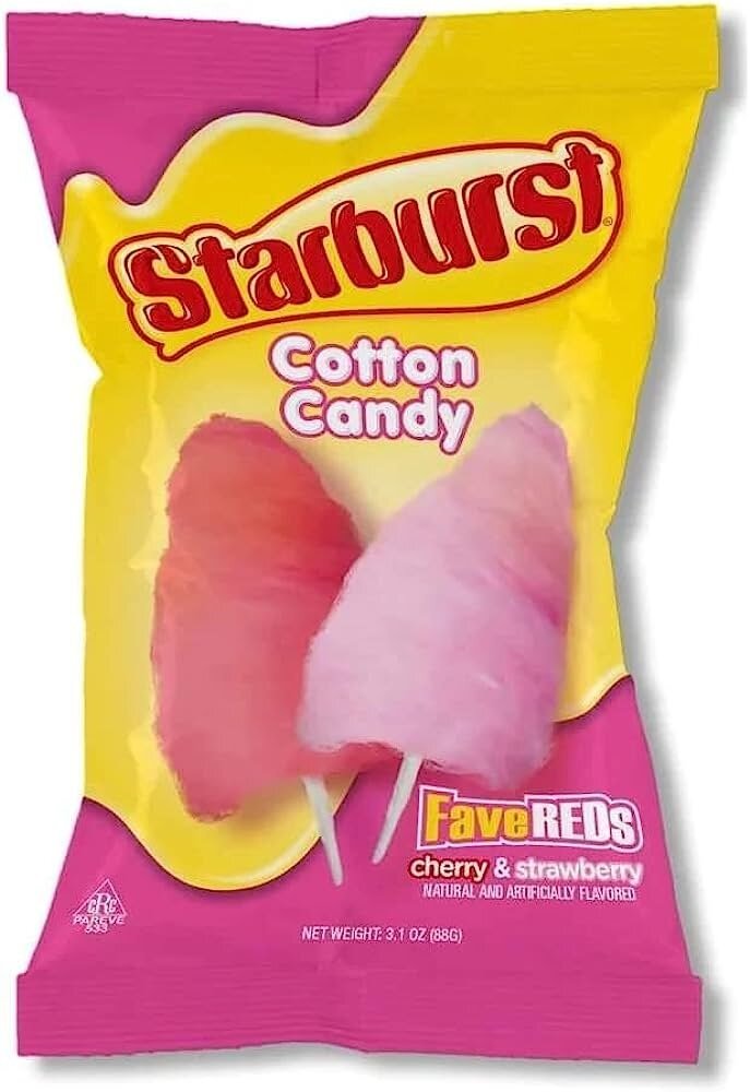 importshop24 Starburst Erdbeere Krisch Zuckerwatte 88g