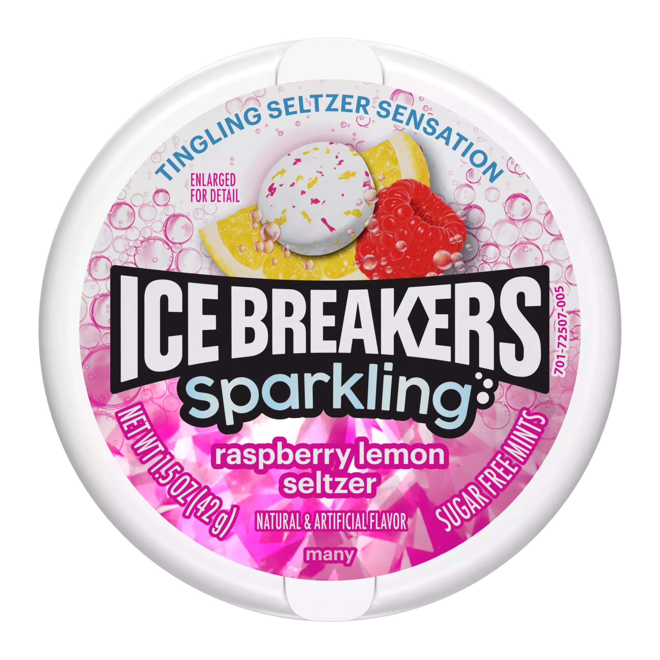 Ice Breakers Sparkling Raspberry Lemon Seltzer - Bonbons Ice Breakers Sparkling Raspberry Lemon Seltzer - Bonbons
