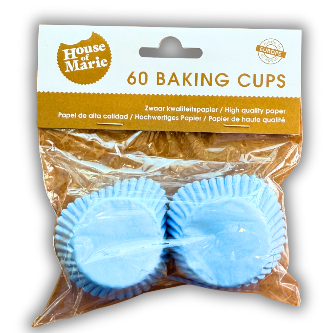 House of Marie Mini Baking cups Sky Blue 60 Stück House of Marie Mini Baking cups Sky Blue 60 Stück