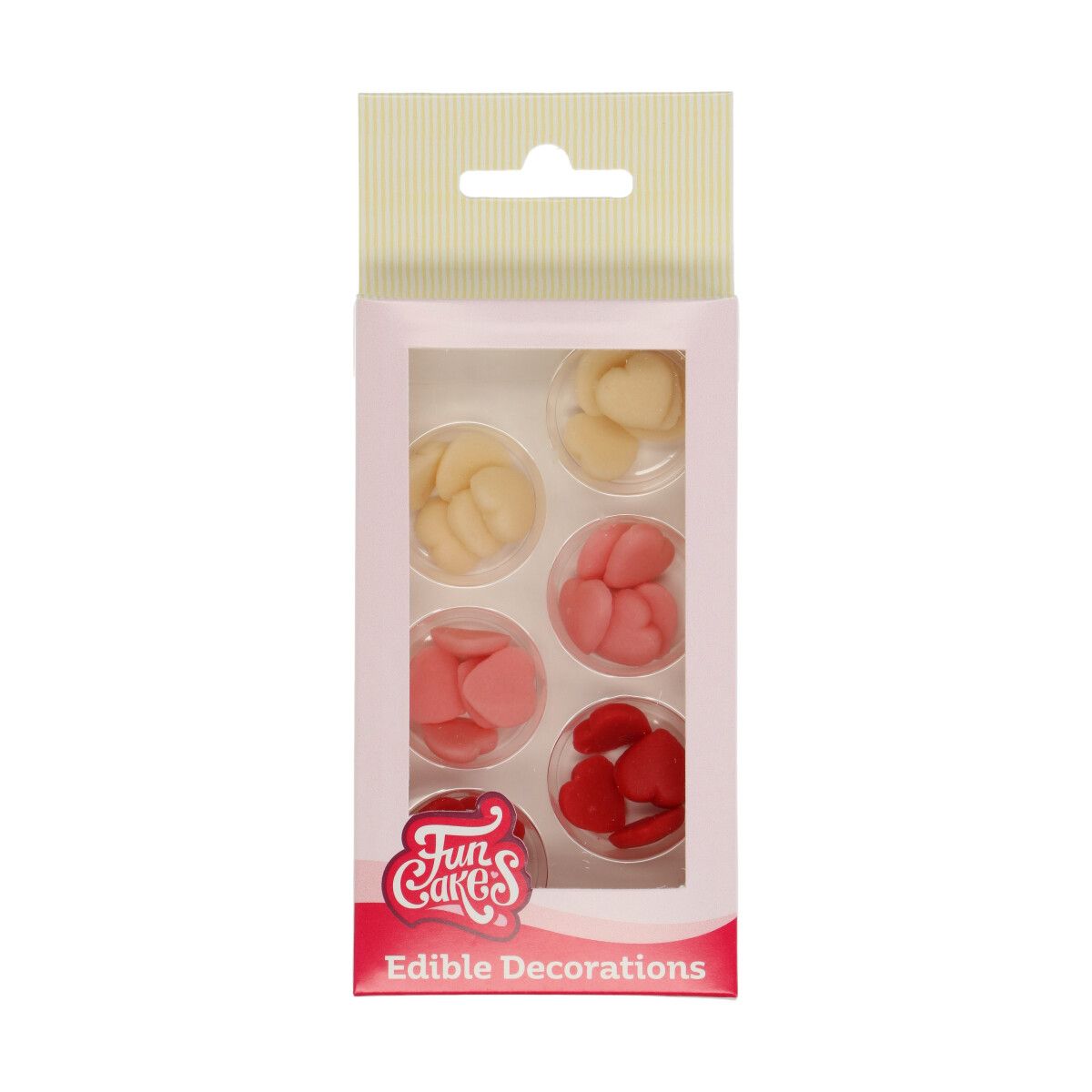 Fun Cakes Edible Marzipanherzen - Backdeko - MHD REDUZIERT