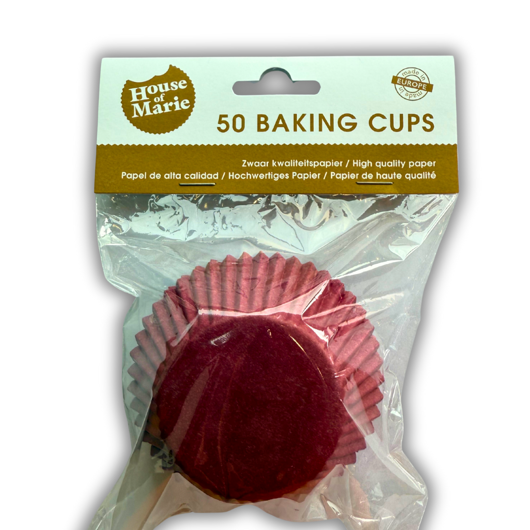 House of Marie Baking cups Weinrot 50 Stück House of Marie Baking cups Weinrot 50 Stück
