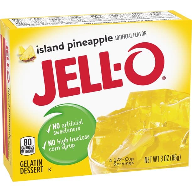 importshop24 Jello Island Pineapple Instant Wackelpudding