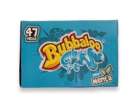 Bubbaloo Bubble Gum Mint Box