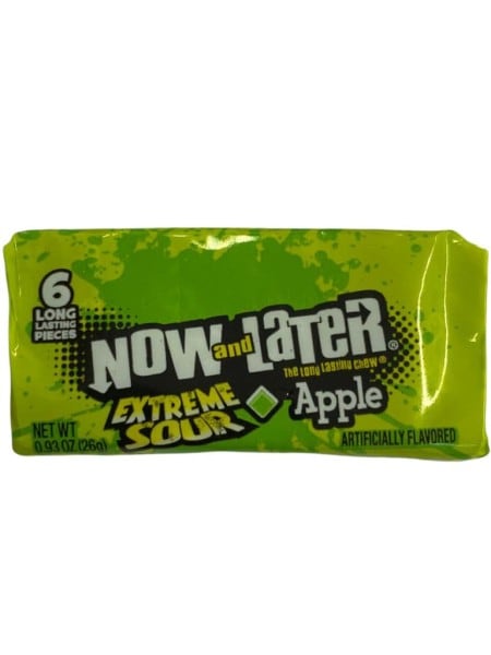 Now and Later Apple Extreme Sour Kaubonbons