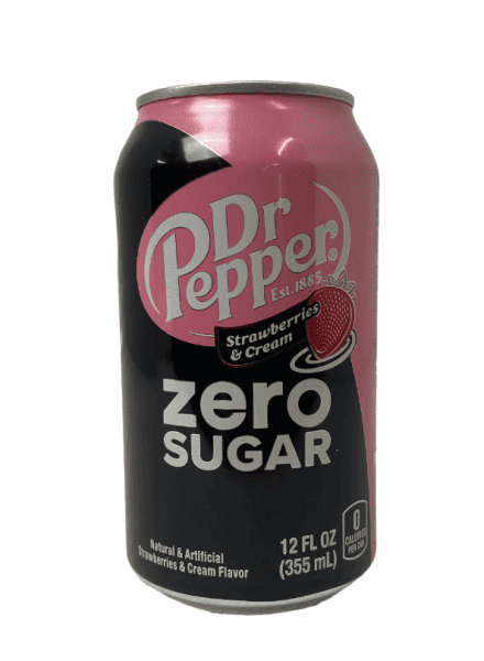 Dr Pepper Strawberry Cream Soda Zero Erfrischungsgetränk (Dose) (355 ml.)