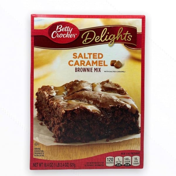 Betty Crocker Cake - Salted caramel brownie Mix Backmischung