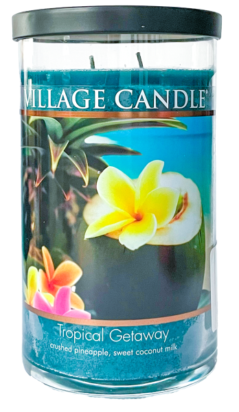 Village Candle Tumbler großes Glas Tropicalgetaway