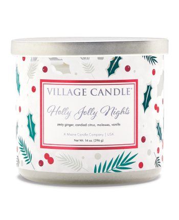 Village Candle Luminary Tumbler Holly Jolly Nights