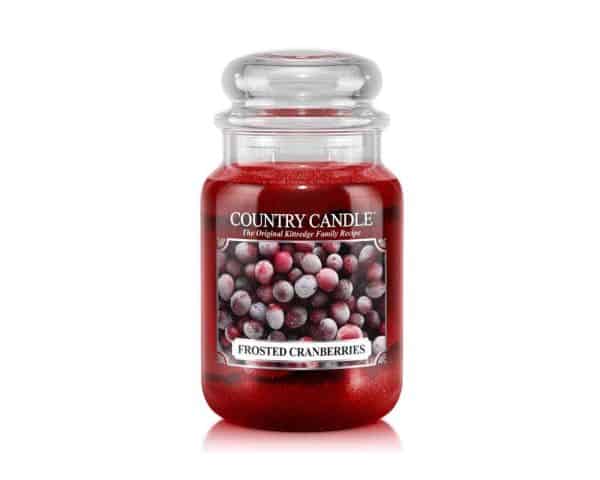 Country Candlegroßesglas Frosted Cranberries
