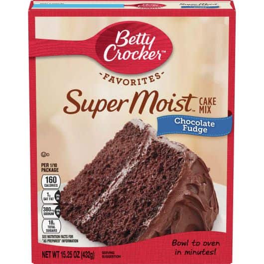 Betty Crocker Cake - Super Moist Schokolade Fudge Backmischung