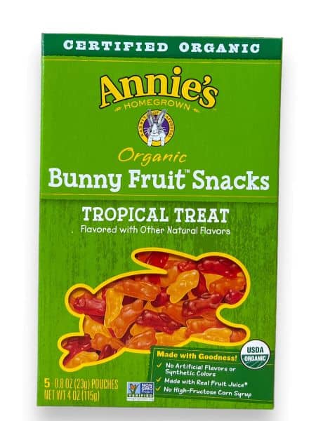 Annies Organic Bunny Fruit Snack Tropical Treats Fruchgummi - MHD REDUZIERT