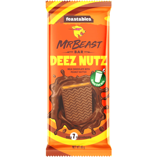 Mr. Beast Chocolate Deez Nutz - Schokoladentafel