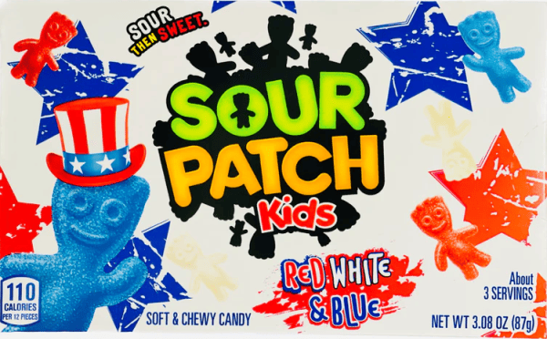 Sour Patch Kids Red White & Blue - Theaterbox