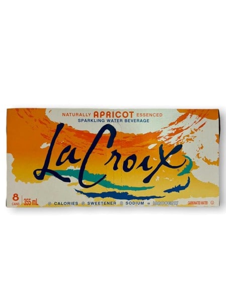 La Croix Apricot Sparkling Water Erfrischungsgetränk 8er Box