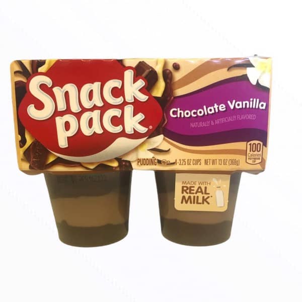 SnackPack Chocolate Vanilla Pudding