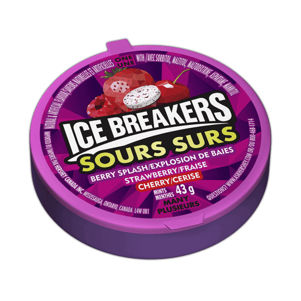Ice Breakers Sours Strawberry Mixed Berry