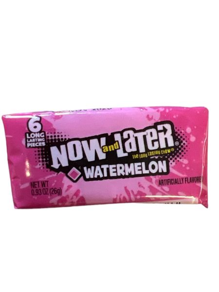 Now and Later Watermelon / Wassermelone Kaubonbon 26g