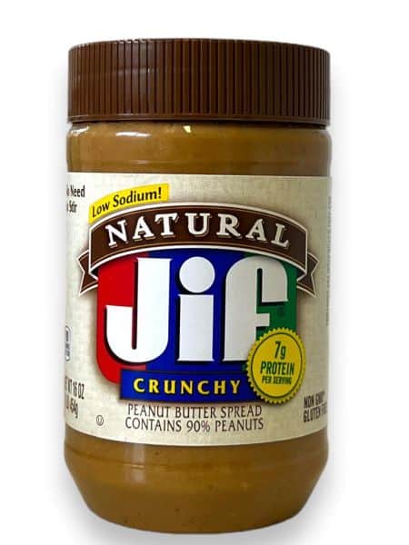 Jif Crunchy Erdnussbutter Natural Brotaufstrich - MHD REDUZIERT