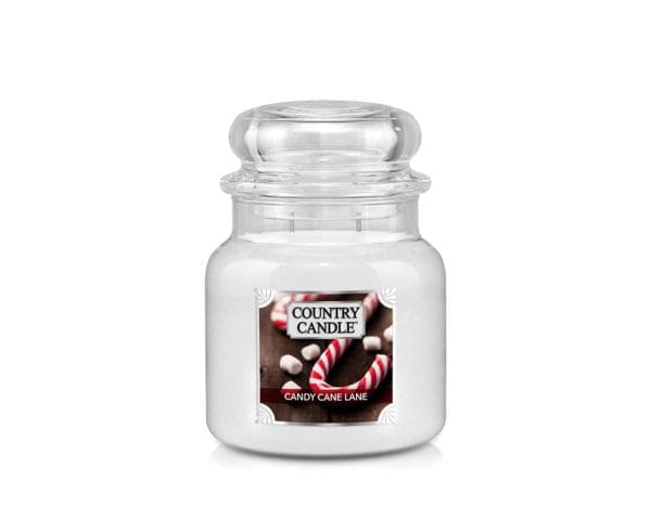 Country Candle Mittleres Glas Candy Cane Lane