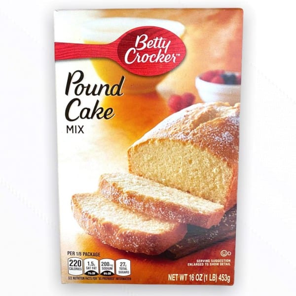 Betty Crocker Pound Cake Mix Backmischung