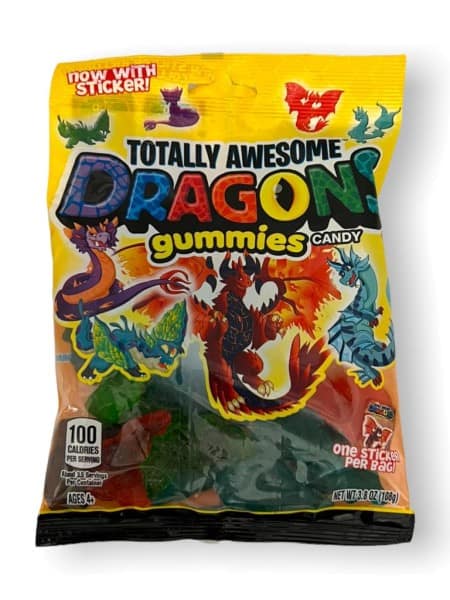 Totally Awesome Dragons Gummies (108g.) Gummibärchen