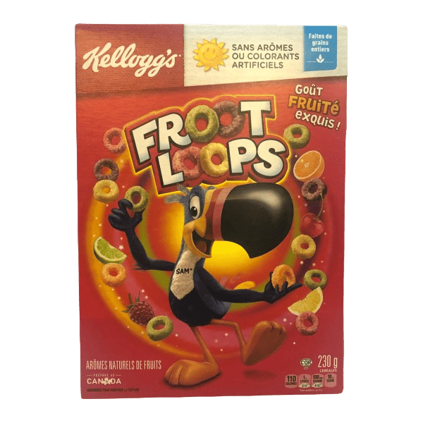 Kelloggs Froot Loops Frühstücksflocken 230g