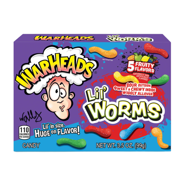 Warheads Lil Worms Theatre 99g Fruchtgummi