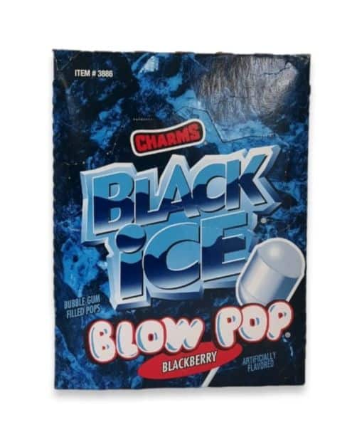 Charms Blow Pops Black Ice Blackberry - Lutscher