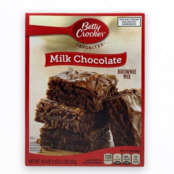 Betty Crocker Cake - Milk Chocolate Brownie Mix Backmischung